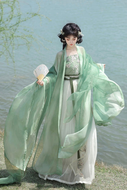 Lolita Coordinate Set - Qingdie, Green, Layered, Sweet Style, Chinese-Inspired Style - additional product view 2