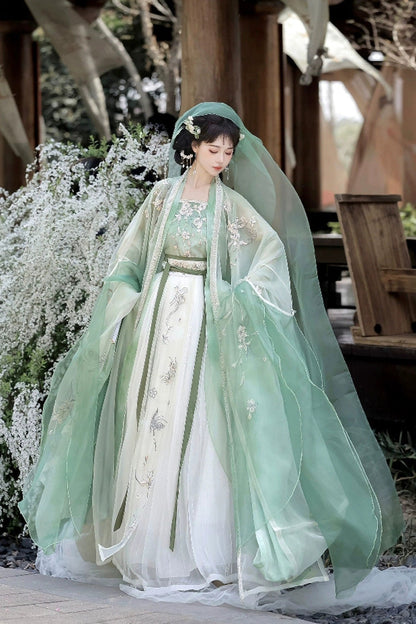 Lolita Coordinate Set - Qingdie, Green, Layered, Sweet Style, Chinese-Inspired Style - additional product view 3