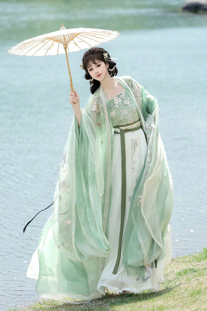 Lolita Coordinate Set - Qingdie, Green, Layered, Sweet Style, Chinese-Inspired Style - additional product view 4