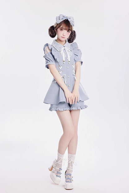 Lolita Dress - Alice Of Wednesday, 3 Colors, Lace-Up, Sweet Style, Bow Detail - additional product view 2