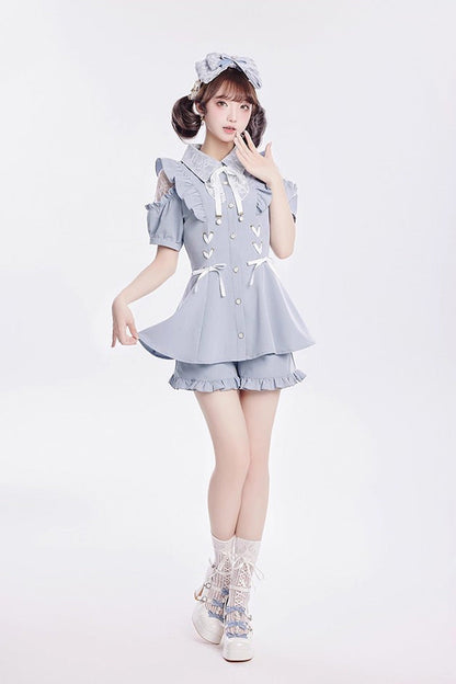 Lolita Dress - Alice Of Wednesday, 3 Colors, Lace-Up, Sweet Style, Bow Detail - additional product view 4