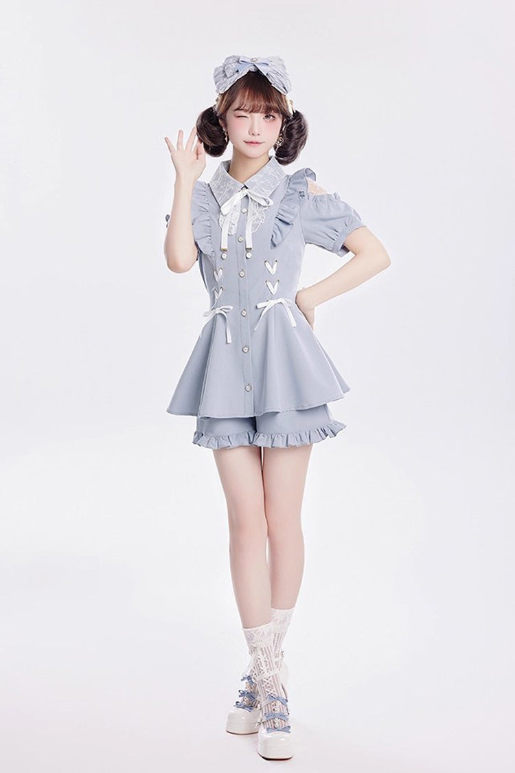 Lolita Dress - Alice Of Wednesday, 3 Colors, Lace-Up, Sweet Style, Bow Detail - additional product view 5