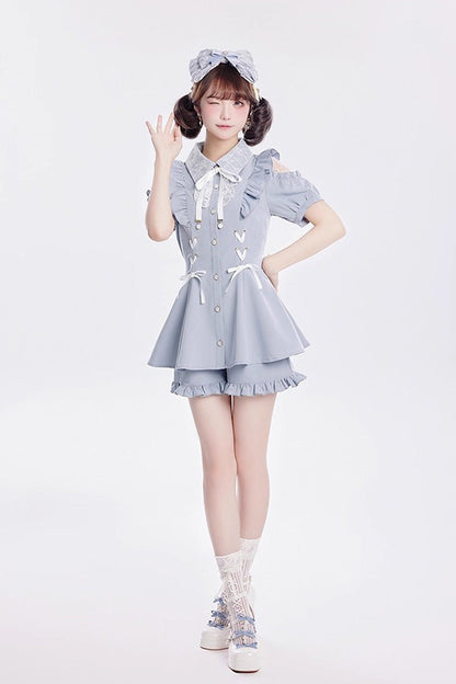 Lolita Dress - Alice Of Wednesday, 3 Colors, Lace-Up, Sweet Style, Bow Detail - additional product view 5