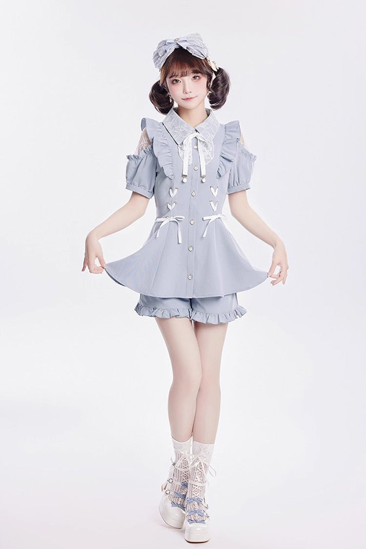 Lolita Dress - Alice Of Wednesday, 3 Colors, Lace-Up, Sweet Style, Bow Detail - additional product view 6