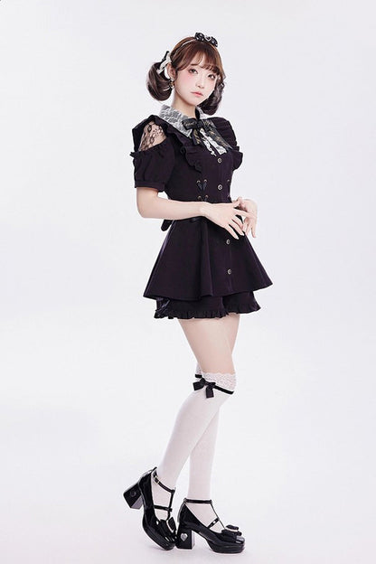 Lolita Dress - Alice Of Wednesday, 3 Colors, Lace-Up, Sweet Style, Bow Detail - additional product view 10