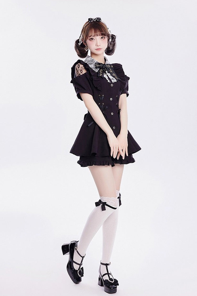 Lolita Dress - Alice Of Wednesday, 3 Colors, Lace-Up, Sweet Style, Bow Detail - additional product view 12