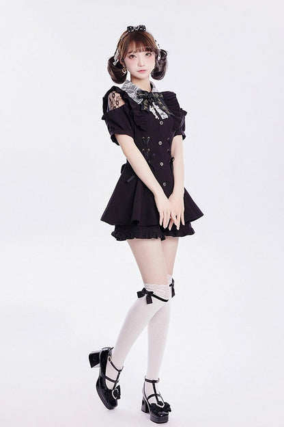 Lolita Dress - Alice Of Wednesday, 3 Colors, Lace-Up, Sweet Style, Bow Detail - additional product view 12