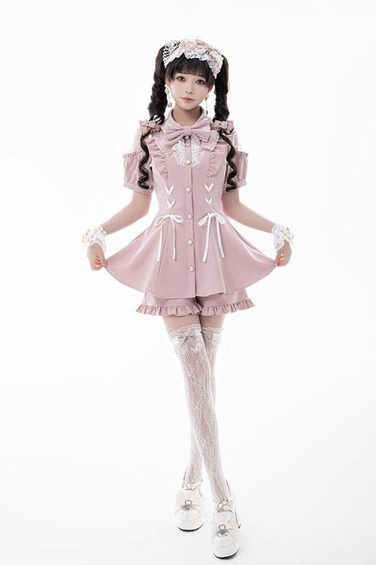 Lolita Dress - Alice Of Wednesday, 3 Colors, Lace-Up, Sweet Style, Bow Detail - additional product view 14