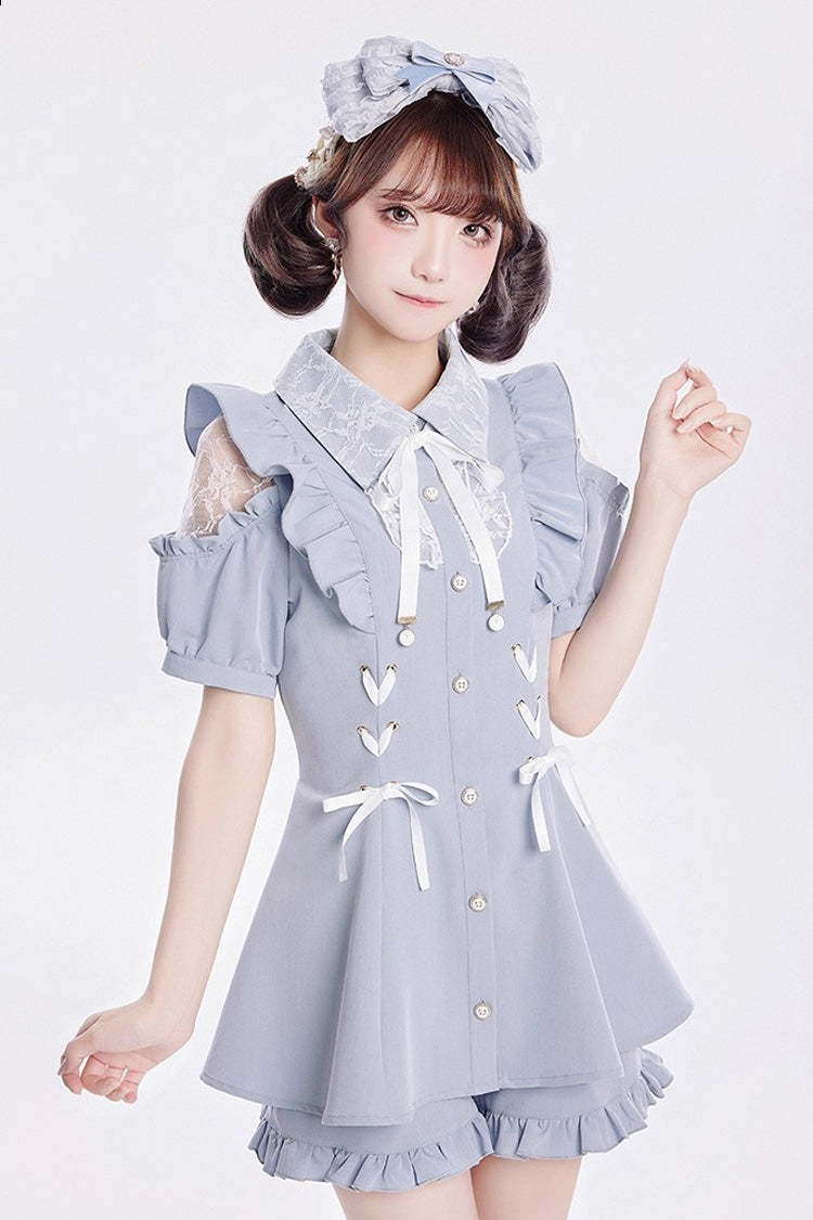 Lolita Dress - Alice Of Wednesday, 3 Colors, Lace-Up, Sweet Style, Bow Detail - main product image