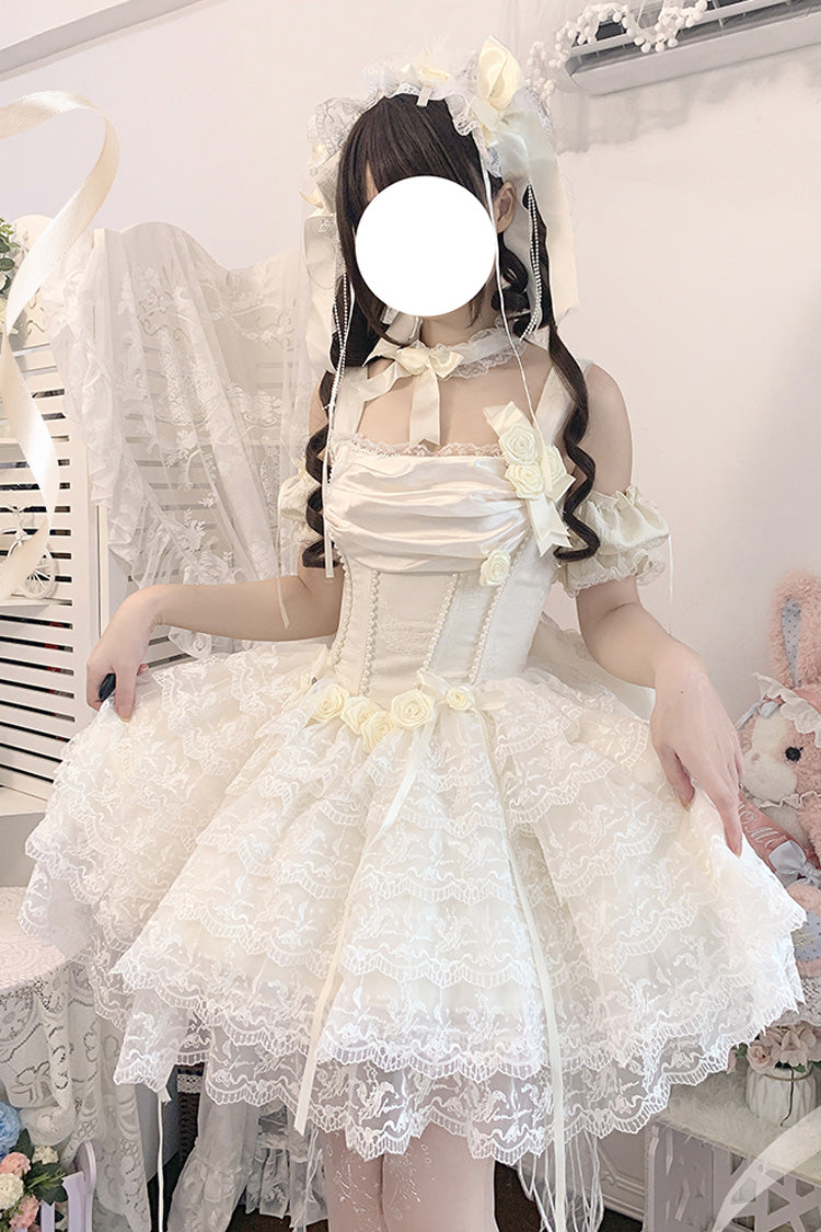 Lolita Dress - Angel Sweetheart Multi-layered, Ivory, Lace Trim, Sweet Style - additional product view 2