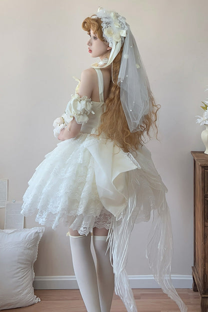 Lolita Dress - Angel Sweetheart Multi-layered, Ivory, Lace Trim, Sweet Style - additional product view 7