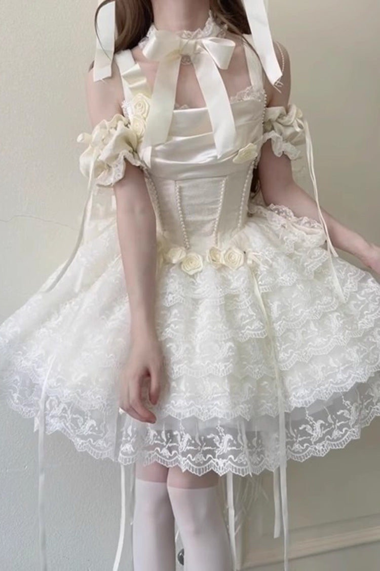 Lolita Dress - Angel Sweetheart Multi-layered, Ivory, Lace Trim, Sweet Style - additional product view 8