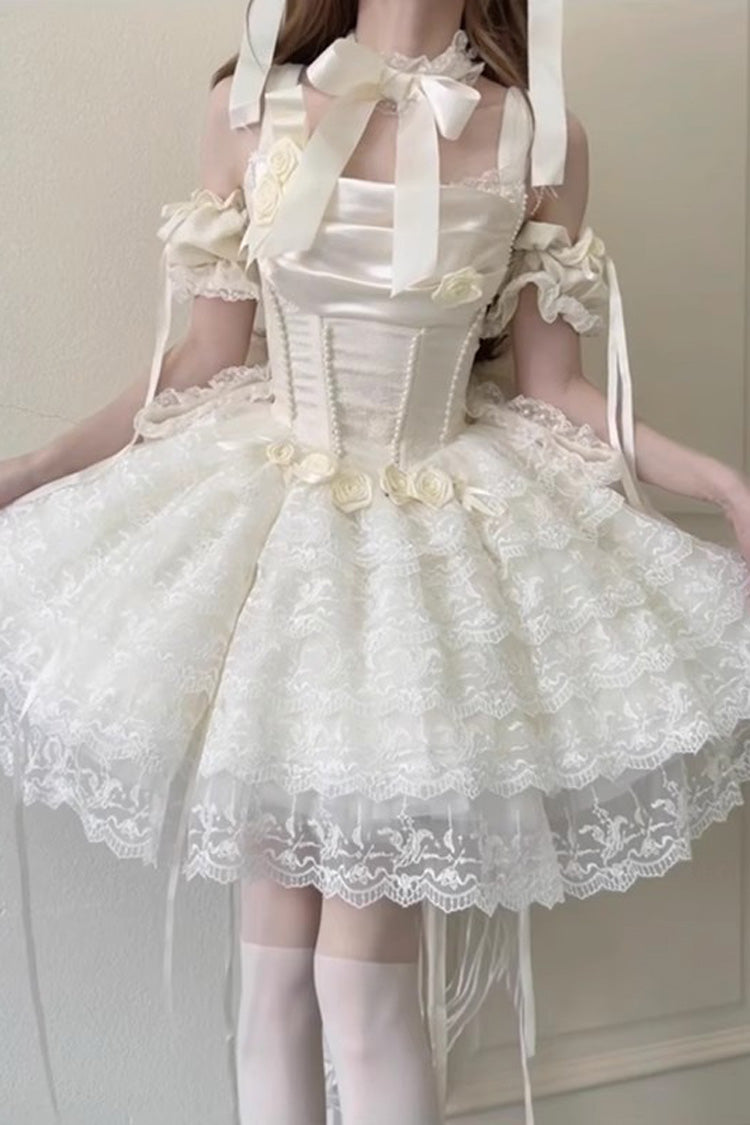 Lolita Dress - Angel Sweetheart Multi-layered, Ivory, Lace Trim, Sweet Style - additional product view 9