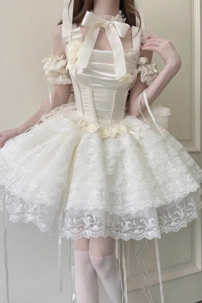 Lolita Dress - Angel Sweetheart Multi-layered, Ivory, Lace Trim, Sweet Style - additional product view 10
