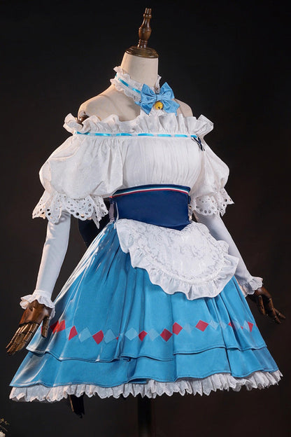 Lolita Dress - Arknights, 2 Colors, Puff Sleeves, Bow Detail, Lace Trim - additional product view 3