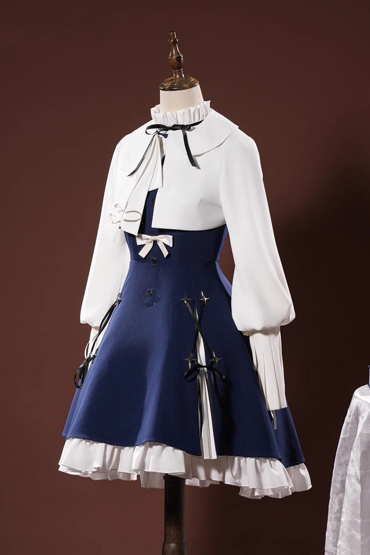 Lolita Dress - Arknights Amiya, 2 Colors, Ruffled, Classic Style, Bow Detail - additional product view 4
