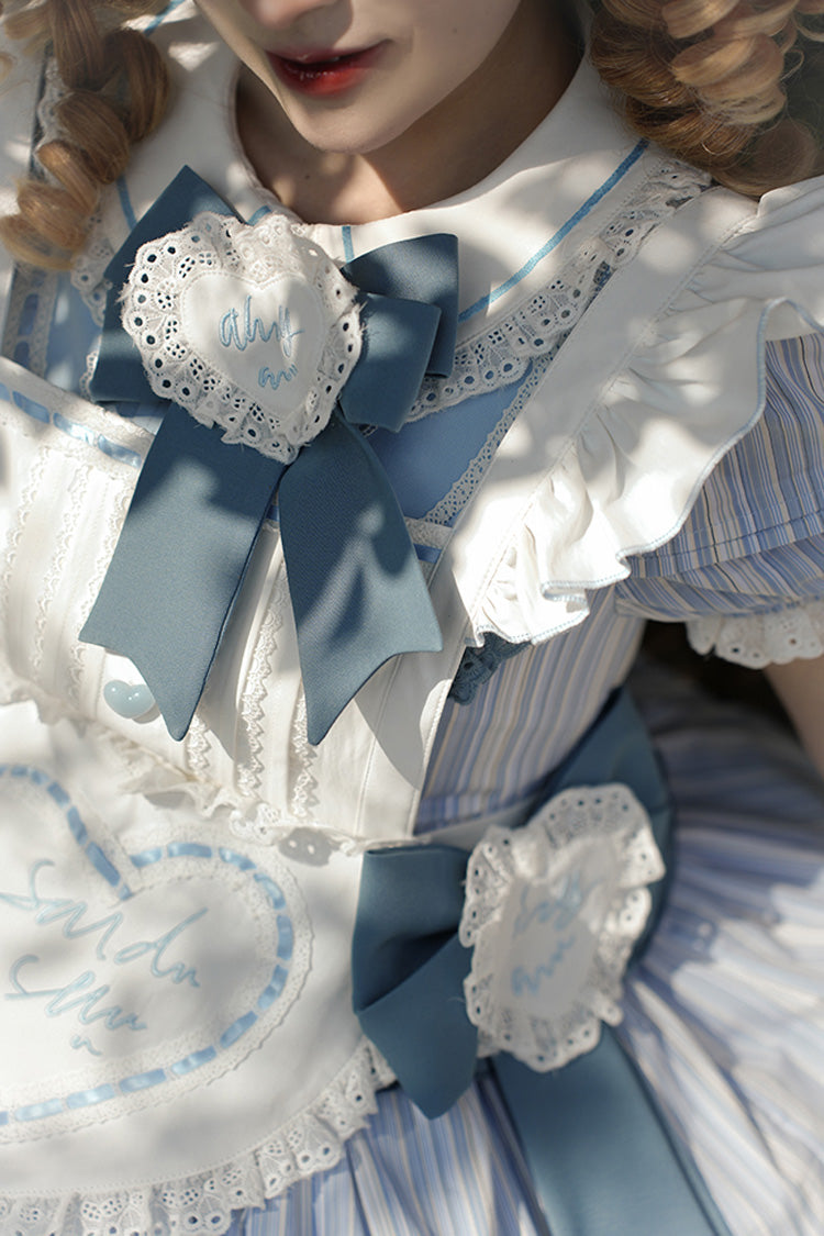 Lolita Dress - Blue/yellow, 2 Colors, Ruffled, Layered, Sweet Style - additional product view 2