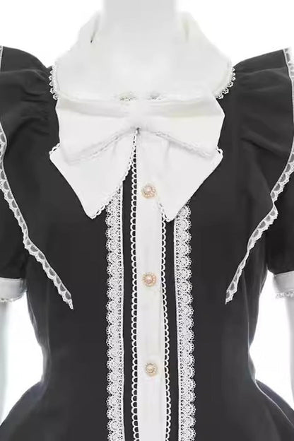 Lolita Dress - Bowknot Jirai Kei Japanese, 3 Colors, Sweet Style, Bow Detail - additional product view 4