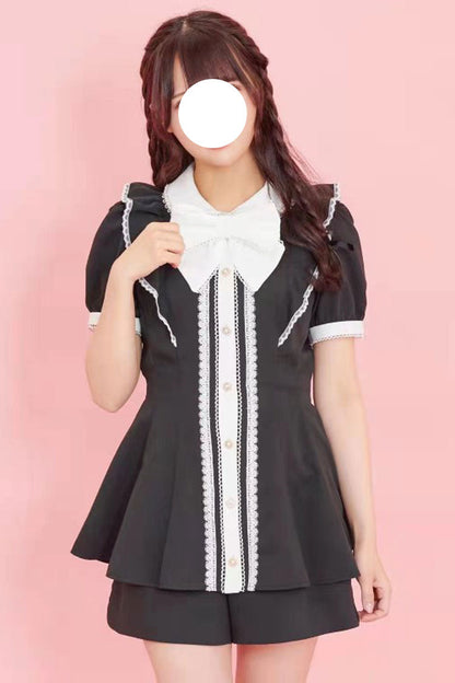 Lolita Dress - Bowknot Jirai Kei Japanese, 3 Colors, Sweet Style, Bow Detail - main product image