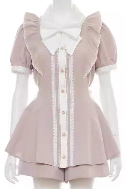 Lolita Dress - Bowknot Jirai Kei Japanese, 3 Colors, Sweet Style, Bow Detail - S Pink / M Pink / L Pink option