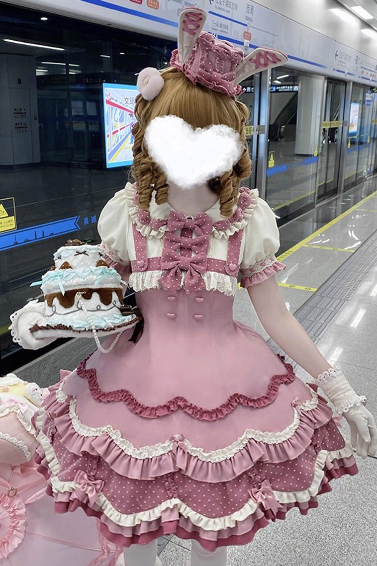 Lolita Dress - Bunny Parfait, Pink, Sweet Style, Bow Detail, Ruffled - additional product view 7