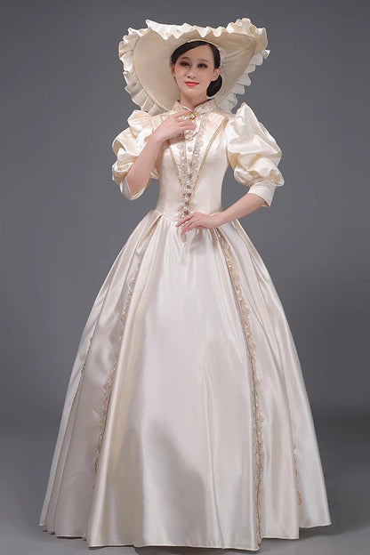 Lolita Dress - Champagne European Court, Champagne, Sweet Style, Victorian Style - additional product view 3