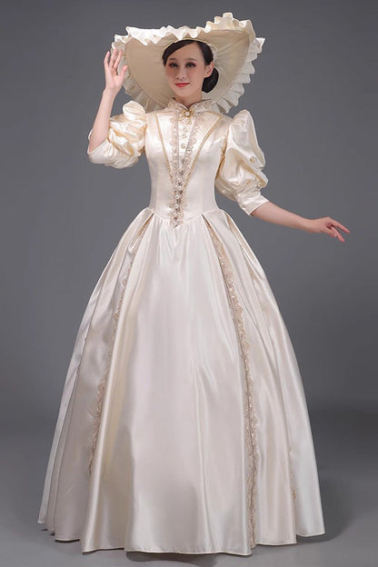 Lolita Dress - Champagne European Court, Champagne, Sweet Style, Victorian Style - additional product view 4