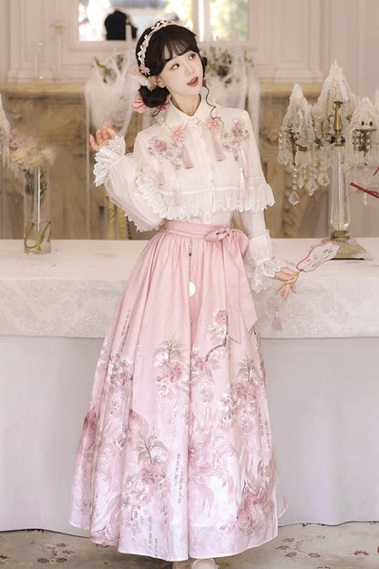 Lolita Dress - Cherry Blossom Rain, 2 Colors, High Waist, Women's Style, Sweet Style - additional product view 2