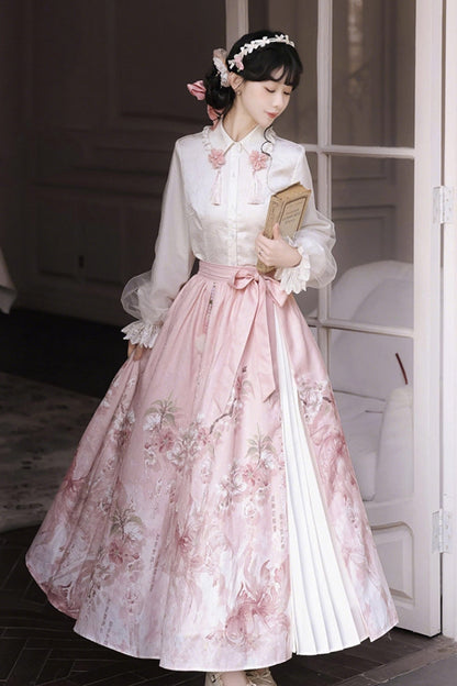 Lolita Dress - Cherry Blossom Rain, 2 Colors, High Waist, Women's Style, Sweet Style - additional product view 3