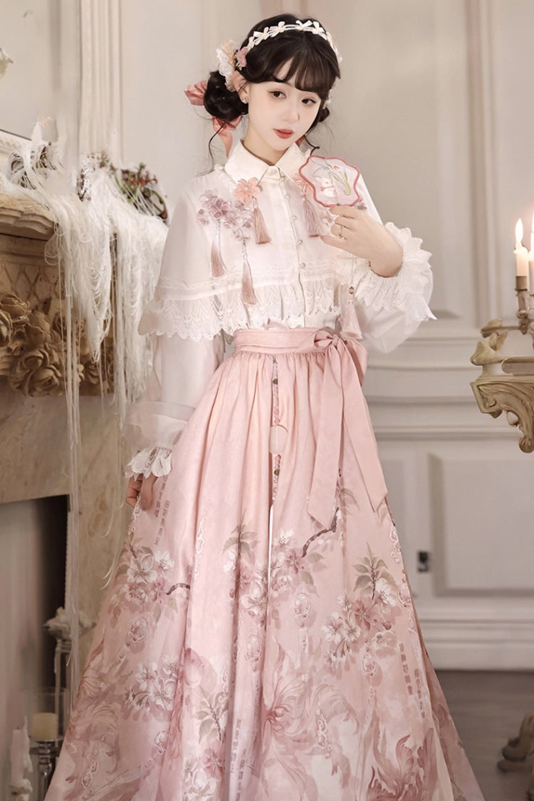 Lolita Dress - Cherry Blossom Rain, 2 Colors, High Waist, Women's Style, Sweet Style - additional product view 4