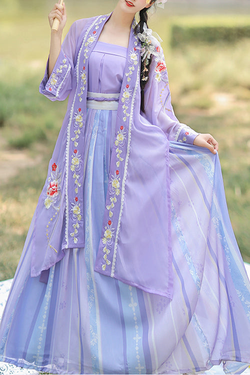 Lolita Dress - Chinese Style Song Dynasty, Purple, Embroidered, Sweet Style - main product image
