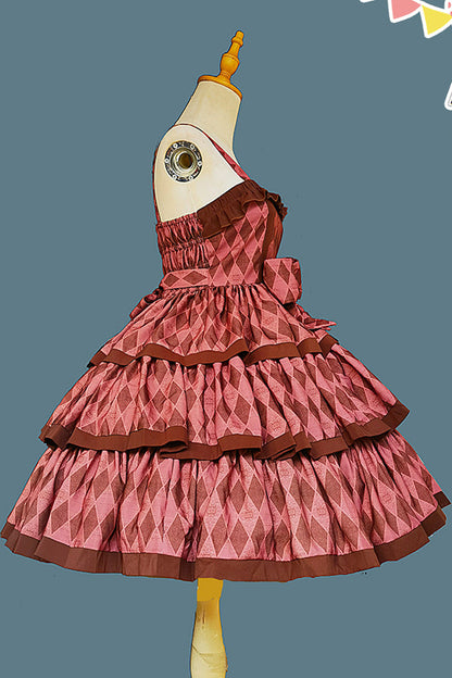 Lolita Dress - Cloth Cat, 4 Colors, Striped, Layered, Sweet Style - additional product view 4