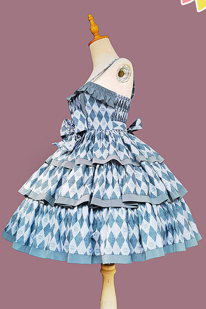 Lolita Dress - Cloth Cat, 4 Colors, Striped, Layered, Sweet Style - additional product view 7
