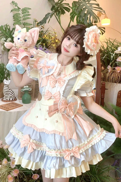Lolita Dress - Cookies, 2 Colors, Ruffled, Layered, Sweet Style - additional product view 2