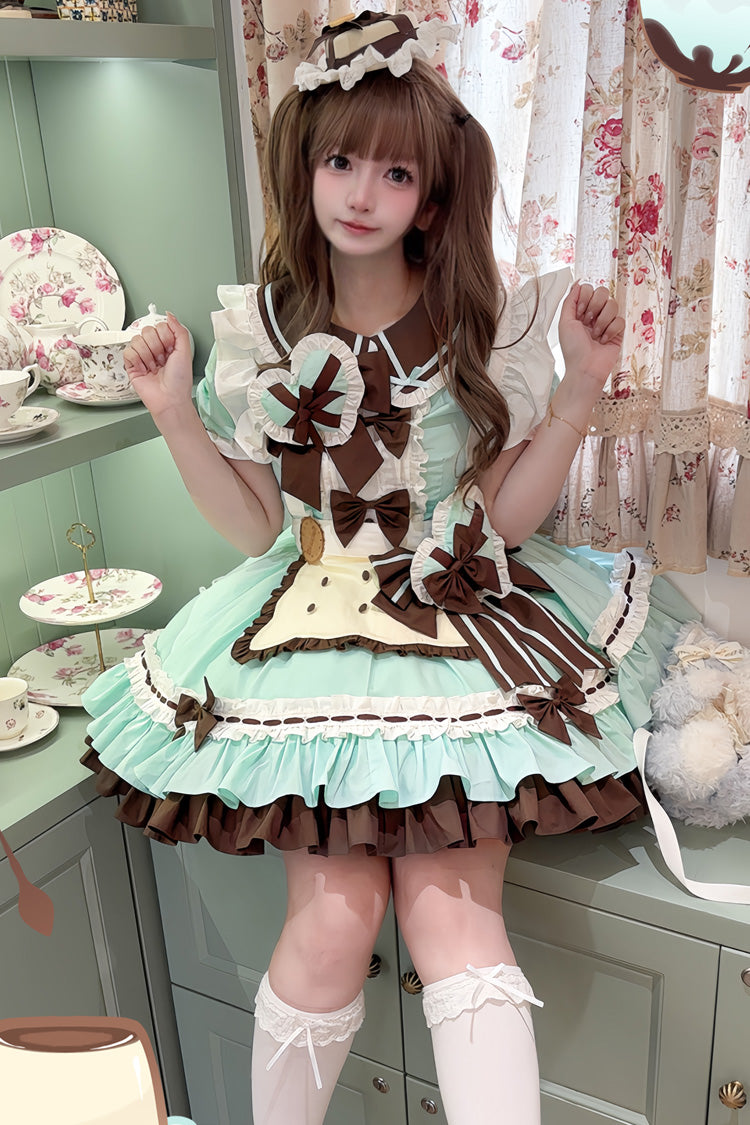 Lolita Dress - Cookies, 2 Colors, Ruffled, Layered, Sweet Style - additional product view 9