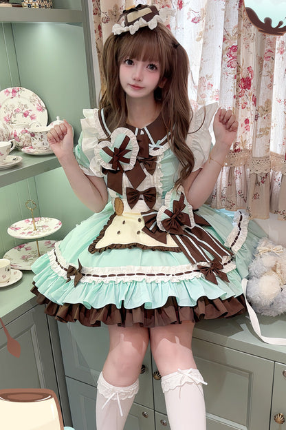 Lolita Dress - Cookies, 2 Colors, Ruffled, Layered, Sweet Style - additional product view 9
