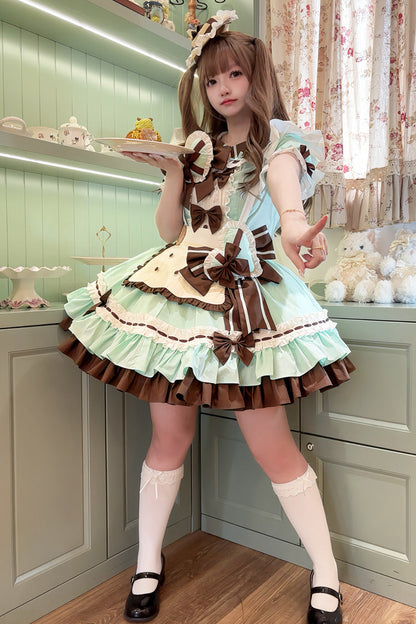 Lolita Dress - Cookies, 2 Colors, Ruffled, Layered, Sweet Style - additional product view 10