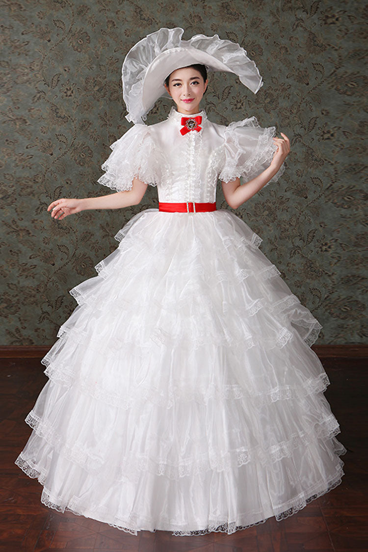 Lolita Dress - Court Style High Waisted, 2 Colors, High Waist, Layered, Victorian Style - additional product view 2