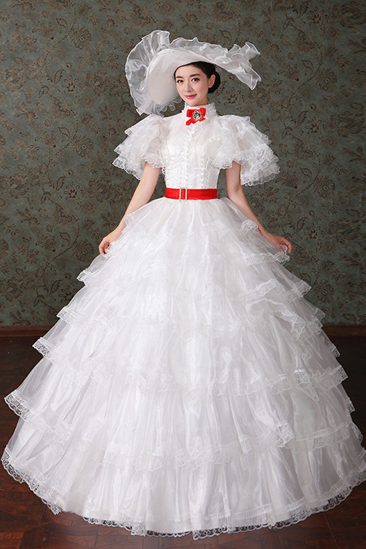 Lolita Dress - Court Style High Waisted, 2 Colors, High Waist, Layered, Victorian Style - additional product view 3