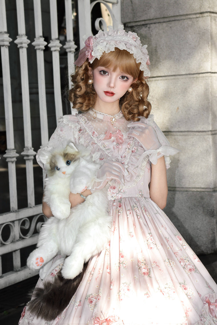 Lolita Dress - Daydream Rose, 3 Colors, Sweet Style, Bow Detail, Lace Trim - additional product view 18