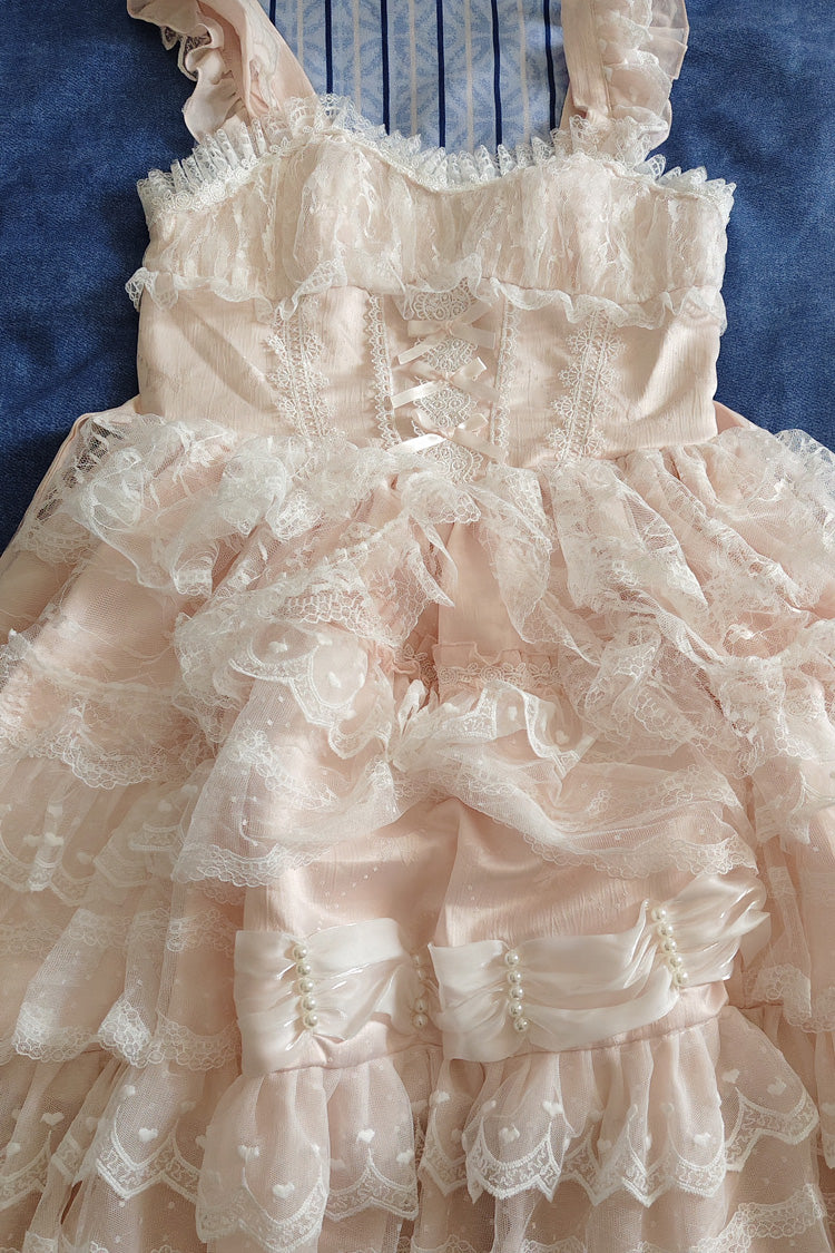 Lolita Dress - Dream Prologue, Pink, Sweet Style, Bow Detail, Lace Trim - additional product view 2