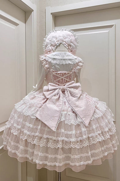 Lolita Dress - Dream Prologue, Pink, Sweet Style, Bow Detail, Lace Trim - additional product view 3