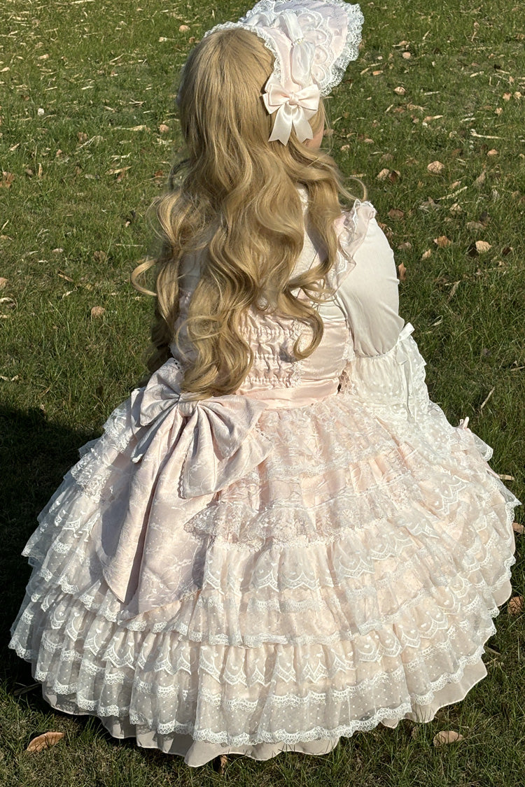 Lolita Dress - Dream Prologue, Pink, Sweet Style, Bow Detail, Lace Trim - additional product view 5