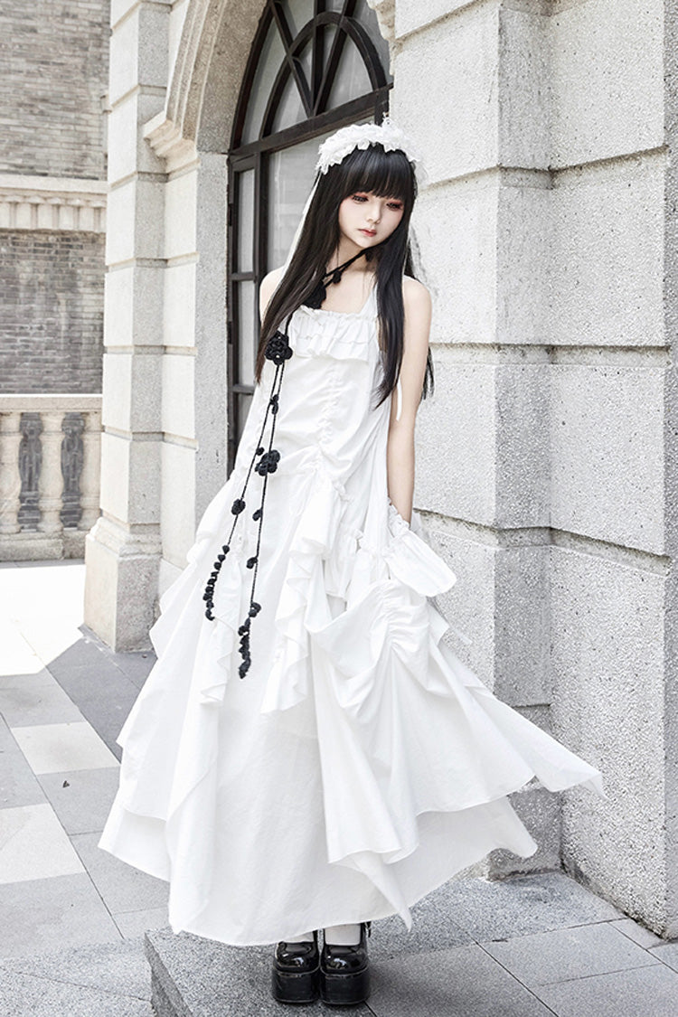 Lolita Dress - Dream, White, Ruffled, Gothic Style - Tea Party Dress - additional product view 2