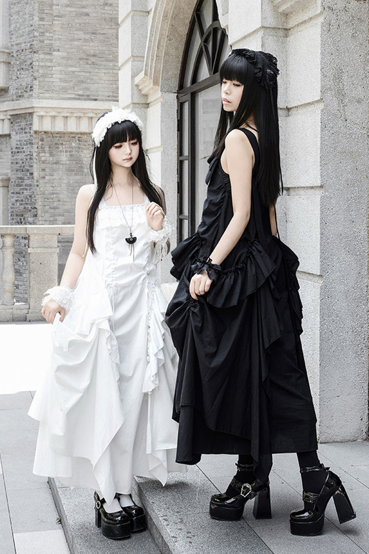 Lolita Dress - Dream, White, Ruffled, Gothic Style - Tea Party Dress - additional product view 5