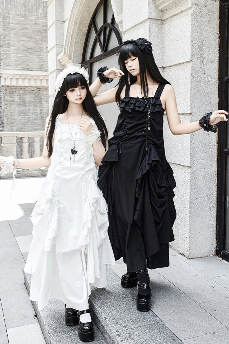 Lolita Dress - Dream, White, Ruffled, Gothic Style - Tea Party Dress - additional product view 6