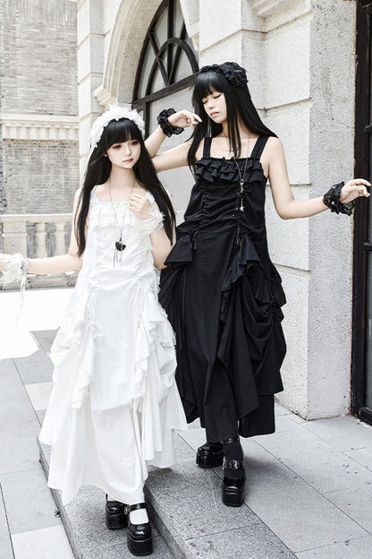 Lolita Dress - Dream, White, Ruffled, Gothic Style - Tea Party Dress - additional product view 6