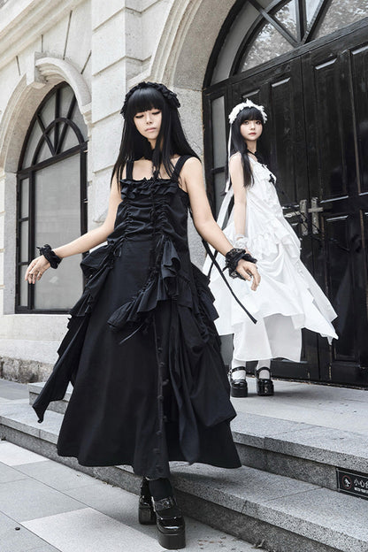 Lolita Dress - Dream, White, Ruffled, Gothic Style - Tea Party Dress - additional product view 8