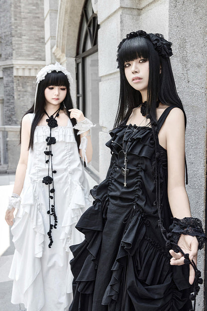 Lolita Dress - Dream, White, Ruffled, Gothic Style - Tea Party Dress - additional product view 9