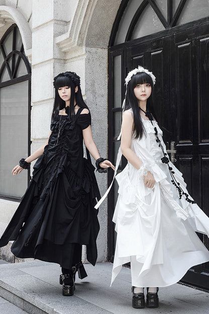 Lolita Dress - Dream, White, Ruffled, Gothic Style - Tea Party Dress - additional product view 12